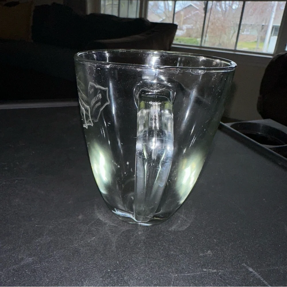 Starbucks Coffee Company est 1971 Clear Glass Coffee Mug Cup